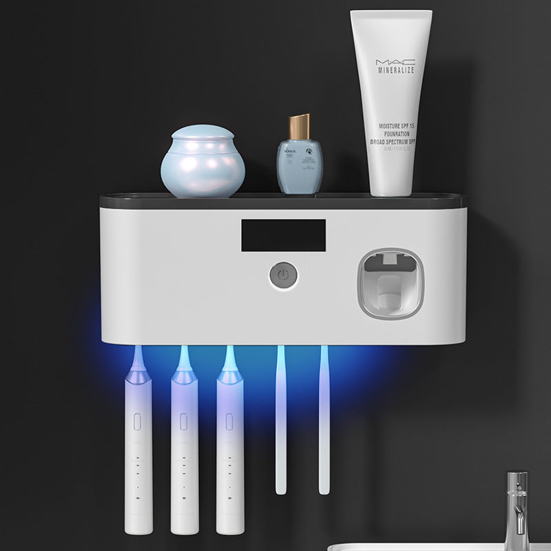Wall-mounted Toothbrush Storage with UV Wall-mounted Toothbrush Storage with UV